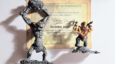 Warhammer 54mm Limited Edition Troll V Dwarf Slayer Christmas Staff Gift 2004  • £129.99