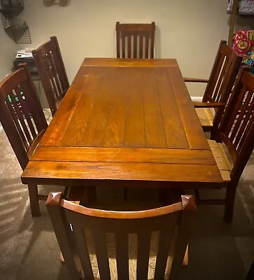 $350 • Buy Reduced Dining Table- Solid Dining Table Set- 6 Chairs