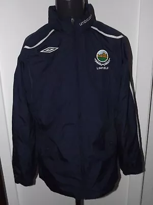 2006-08 Linfield Track Jacket Hood Training  (L) Shirt Jersey Maillot Camiseta • £55.19