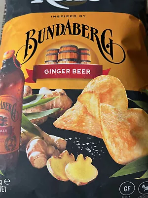Kettle Bundaberg Ginger Beer Chips 150g Ltd Edition Perfect With Christmas Rum! • $25