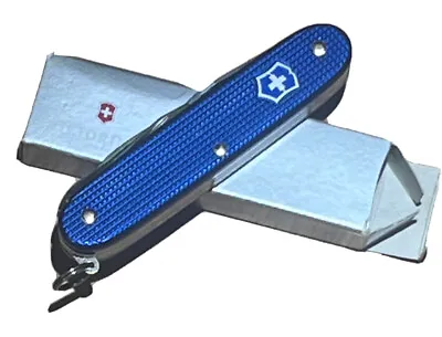 New Victorinox Farmer Alox Blue Swiss Army Pocket Knife Multi Tool W/Box  • $249.99