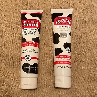 Lot Of Two Udderly Smooth Hand Cream - 4oz. Per Tube - Unisex - Great Product! • $6.90