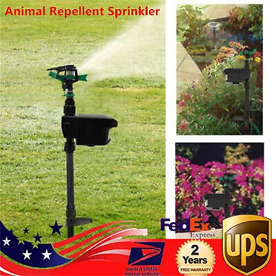 Animal Repellent Sprinkler Solar Scarecrow Motion Activated Water Sprinkler • $35