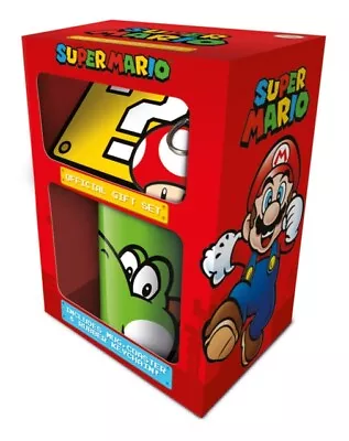 Super Mario (Yoshi) Mug Coaster Keychain Gift Set - Free Tracked Delivery • £12.82