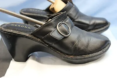 Women's Merona Slip-on Leather Shoes/ Size 8.5M BLACK • $17.25