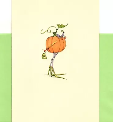 Happy Halloween Patience Brewster Diva Stylish Attitude Pumpkin Greeting Card • $7.99
