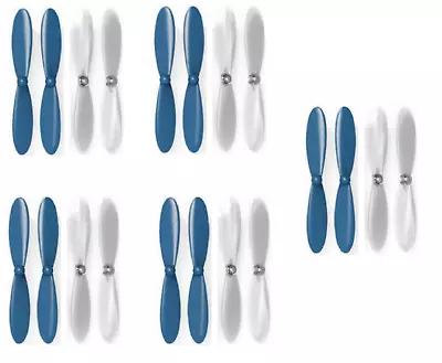 Hubsan X4 H107D 5.8Ghz Blue Clear Propeller Blades Props 5x Propellers • $10.95