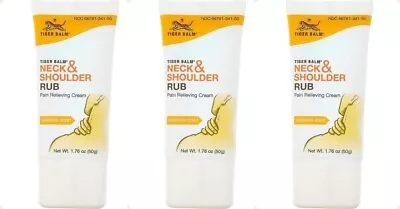 3x50g.Tiger Balm Neck Shoulder Cool Cream Helps Relieve Aches Pains Neck Muscles • $42.89