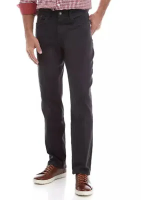 IZOD Jeans Comfort 2-Way Stretch Regular Fit Men's Pant ~ Black ~ Size 42 X 29 • $26.10