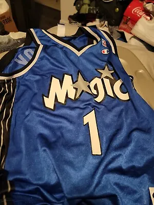 $55 • Buy Vintage Champion Orlando Magic Tracy McGrady Basketball Jersey. Mens Size 44