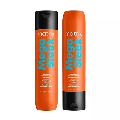 Matrix Mega Sleek Shampoo And Conditioner SetFor Dry Damaged Hair 300ml • $39.56