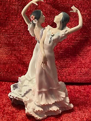 Lladro Spanish Dancers Women 5601 Sevillanas Dancing Flamenco Couple Damaged • $125