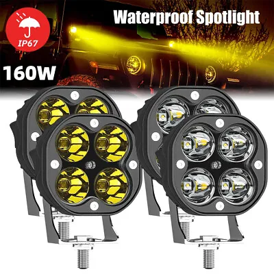 2/4x 3Inch LED Cube Pods Work Lights Bar Spot Fog Lamps For Jeep Driving Offroad • $39.99