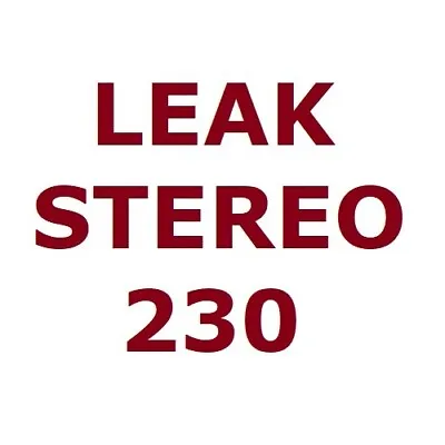LEAK STEREO 230 75W Retro Integrated Amplifier Headphone Phono AptX HDMI Silver • $2319