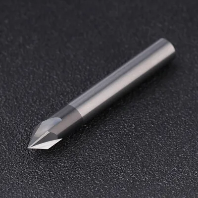 Carbide Chamfer End Mill V Groove Router Bit 90 Degree 3 Flutes 4 Flute Caving • $13.99