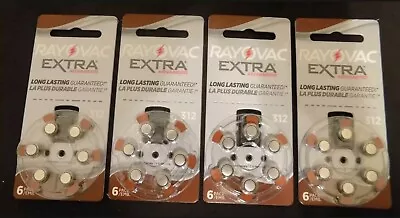 Rayovac Extra Advanced Hearing Aid Battery Size P312-6 To 240 Batteries EXP 2024 • $14.99