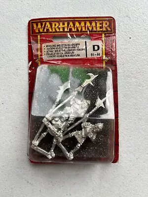 Warhammer Armoured Skeleton Halberdiers NIB METAL OOP Undead Vampire Counts • $30