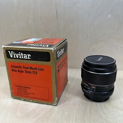 VIVITAR 35mm 1:2.8 Auto Wide-Angle Manual Focus Lens For Konica Cameras • $39.99