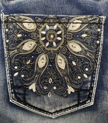 $12.99 • Buy Womens Jeans Hydraulic Lola Curvy Bootcut Stretch 11/12 Blue Denim