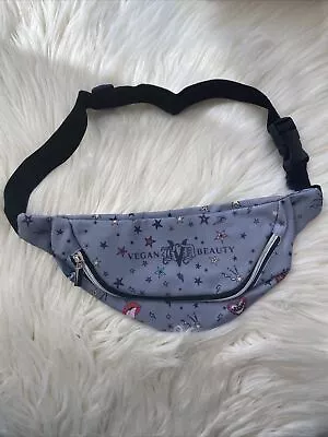 Kat Von D Belt Bag Gray Waist Fanny Pack Travel Makeup Bag - KVD Vegan Beauty • $8.99