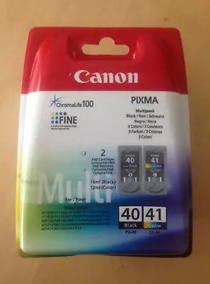 Genuine Canon Ink Multipack - PG-40 BLACK + CL-41 COLOUR (INC VAT) BOXED • £29.25