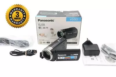 Panasonic HC-V550 Camcorder FULL HD 90x Zoom Stabilised Wi-Fi V. Good Cond. • £189