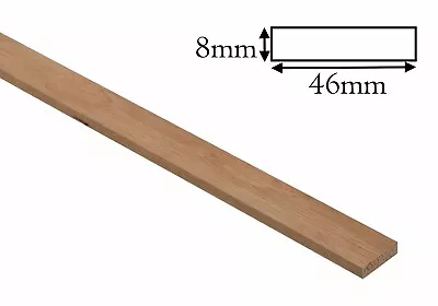 Solid Oak Threshold Strip Edging Stripwood American White Oak Trim Wood PSE • £14.64