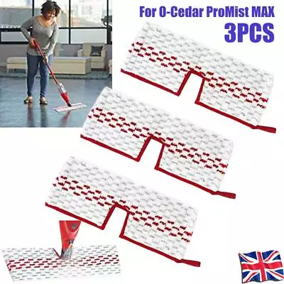 3XMicrofiber Mop Pad Refill Replacement Heads For Vileda MAX/MAP Spray Mop Parts • £11.61