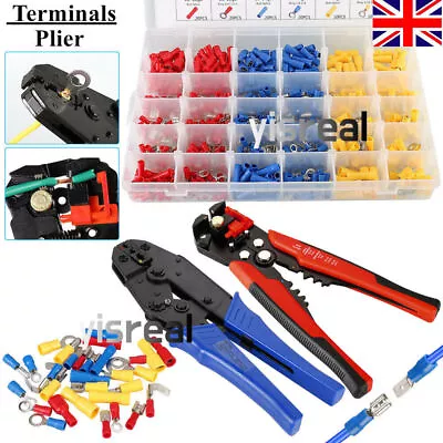 1300pcs Car Wire Assorted Insulated Electrical Terminals Connectors Crimp Kit Uk • £32.95