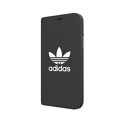 $49.95 • Buy Adidas Originals Adicolor Booklet Case Suits IPhone X/Xs 5.8 CORE BLACK Logo NEW