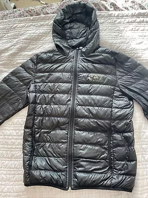 Mens Emporio Armani Puffer Jacket EA7 Black • £54.99