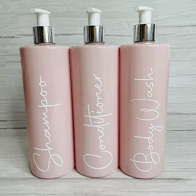 Mrs Hinch Pink SIGNATURE Personalised Bathroom Lotion Pump Bottles FREE POSTAGE! • £9.33