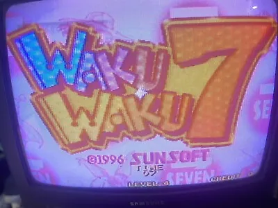 WAKU WAKU 7  MVS Neo Geo Cart For Jamma Arcade System (Money Back NOT ORIGINAL) • $279.99