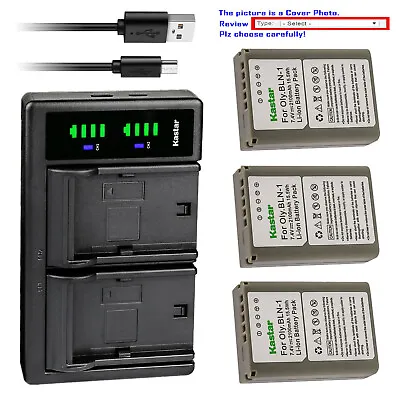 $9.99 • Buy Kastar Battery LTD2 USB Charger For Olympus BLN-1 BLN1 & Olympus PEN-F Camera