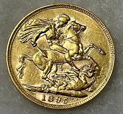 1895 Queen Victoria Gold (22CT) Sovereign Coin  London Mint • £410