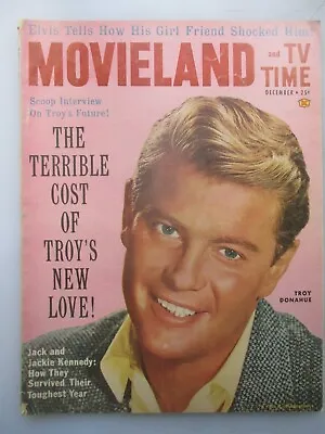 Movieland And TV Time Magazine - December 1961 Issue Troy Donahue Cover • $6.99
