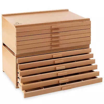 Artist Wooden Multi-Drawer Storage Box For Pastels Pencils Brushes And Tools • $69.99