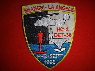 US Navy Aircraft Carrier USS SHANGRI-LA ANGELS HC-2 DET-38 Feb-Sept 1965 Patch • $11.35