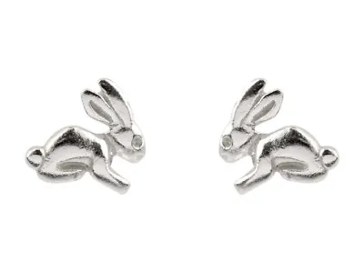 £4.99 • Buy New 925 Sterling Silver Bunny Rabbit Stud Earrings Gift Boxed 