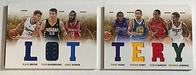 2012 Panini Preferred STEPHEN CURRY /HARDEN /GRIFFIN Lottery Booklet Jersey /199 • $109.99