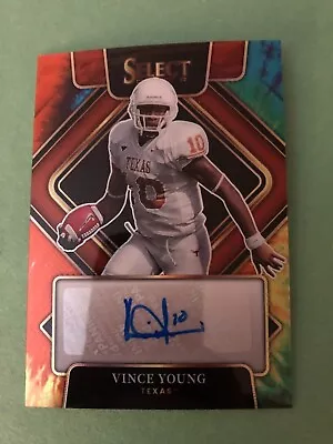 2022 Select Draft Picks Vince Young #S-VYO Tie Dye Auto TEXAS SP /25 • $31