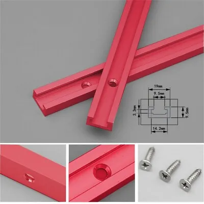 T Track Aluminum T-Slot Miter Tool For Woodworking Router Table Saw Rails New Us • $10.95