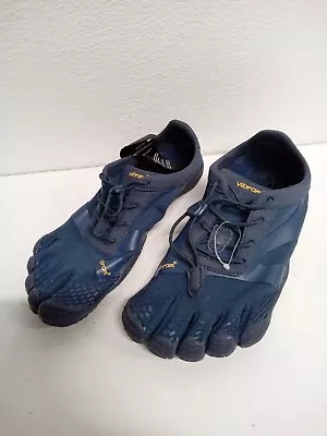 Vibram EVO KSO Five Fingers Trail Size 5.5-6 EU 37 Trail Running Men's Blue #Q4 • $60