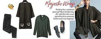 NEW - $159 CAbi 2017 Fall Majestic Wrap Stylish And Elegant Details One Size • $35
