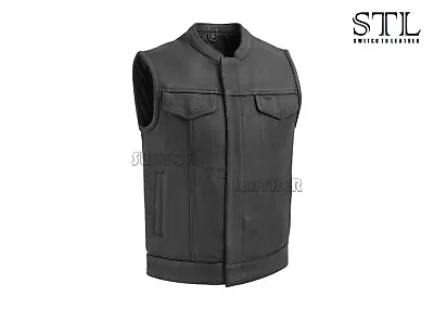 Men's Motorcycle Fashion Leather Vest Men's Motorbike Fashion Leather Vest • $130