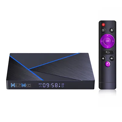 H96 Max V56 Media Player Receiver Free Internet Searching Network Set Top Box • £74.32
