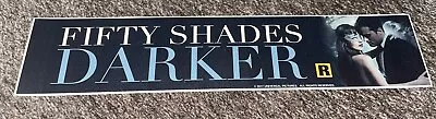 50 Fifty Shades Darker Movie Original Authentic Mylar Banner Poster Small 2.5x11 • $15