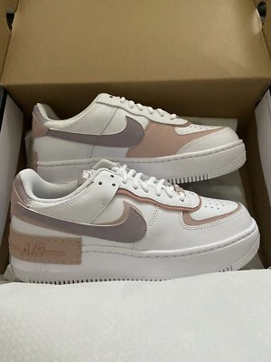 £99.99 • Buy Nike Air Force 1 Shadow - Size 6 - White Amethyst Ash Pink Oxford Trainers