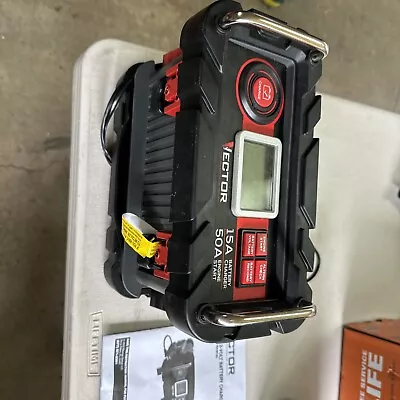 Vector 15 Amp Automatic 12V Battery Charger W/50 Amp Engine Start BC15BV • $30