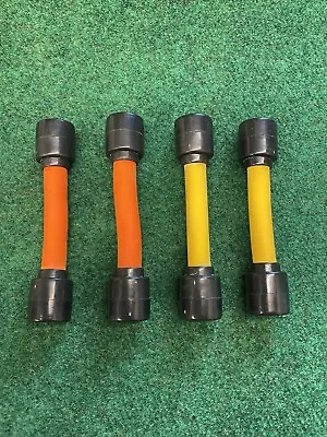 6 Second Abs Exercise Machine Replacement Bands Set Of 2 Orange 2 Yellow • £16.99